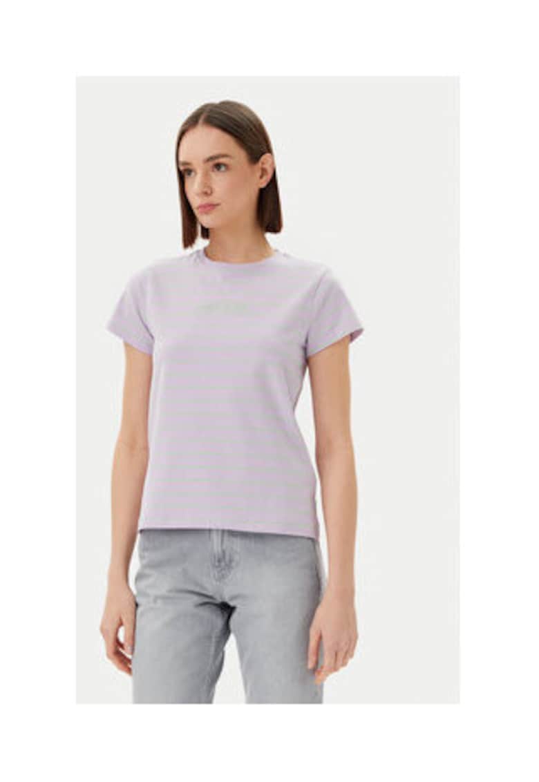 Tricou cu dungi si maneca scurta -