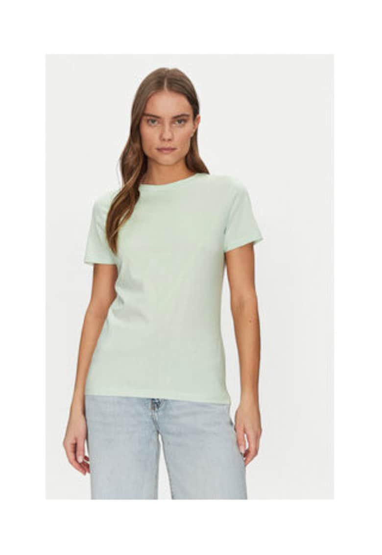 Tricou slim fit din bumbac organic