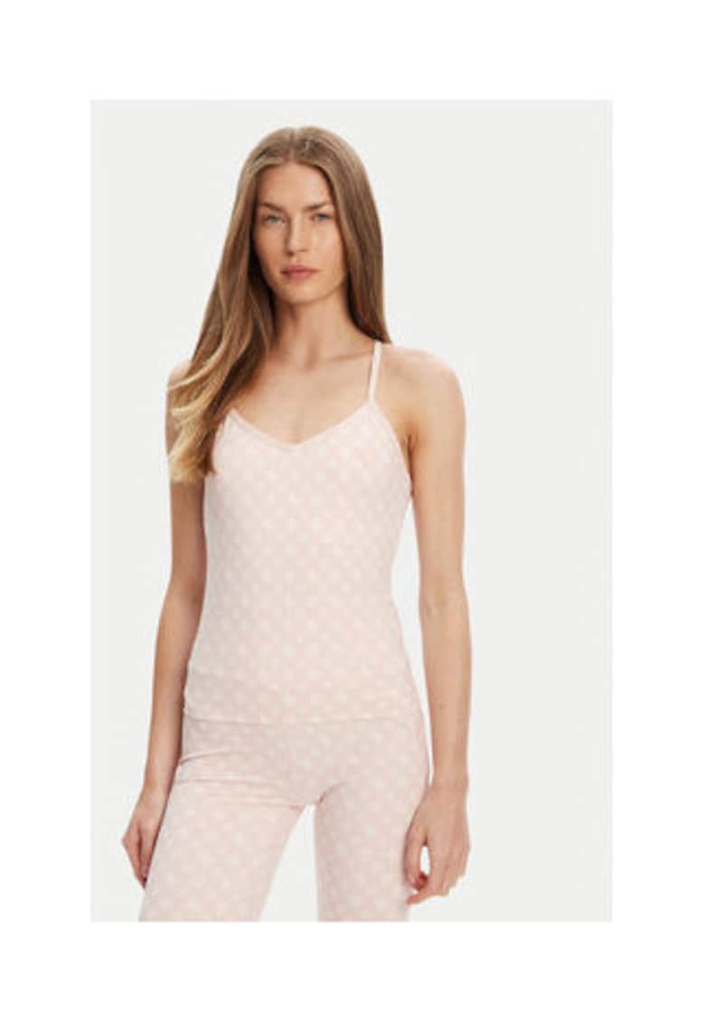 Guess Top din amestec de poliester cu bretele incrucisate pe partea din spate