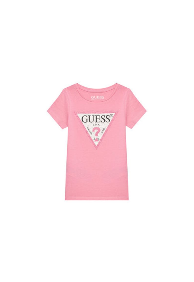 Tricou din amestec de bumbac organic cu decolteu rotund