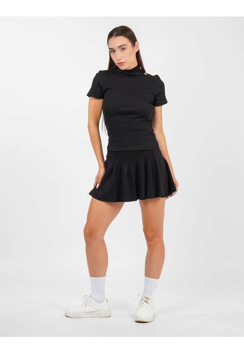 Maleta din bumbac cu maneca scurta pentru dame