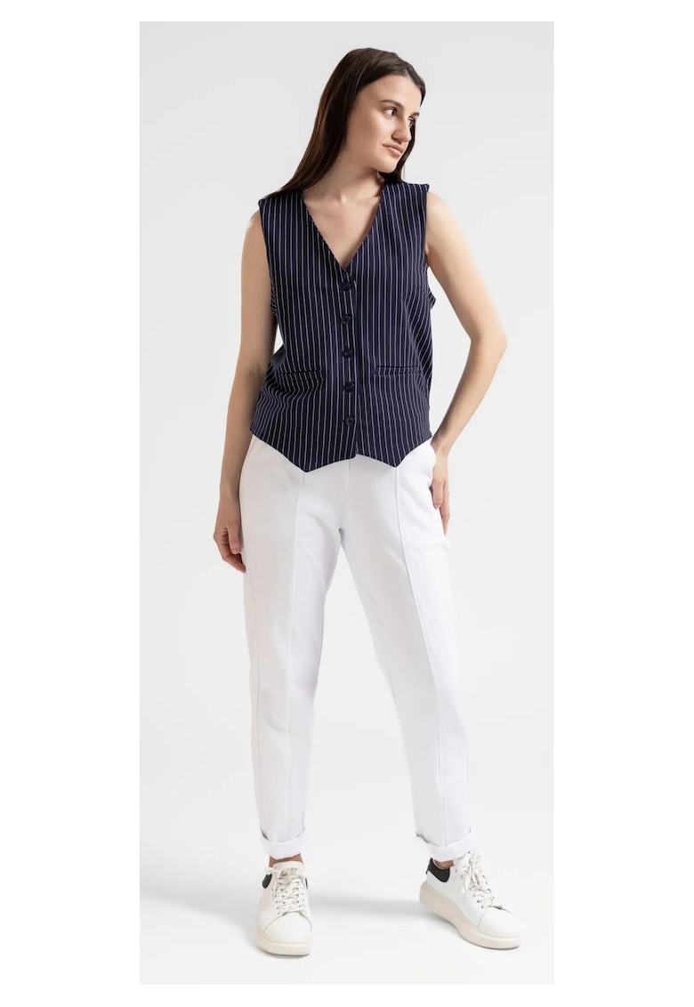 Bumbacel 100 COTTON Vesta - in dungi - eleganta - pentru dame
