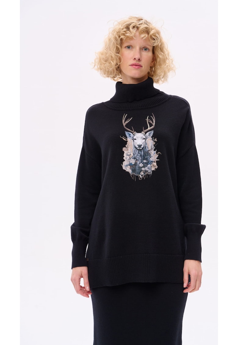 Pulover cu model cu ren Lyly