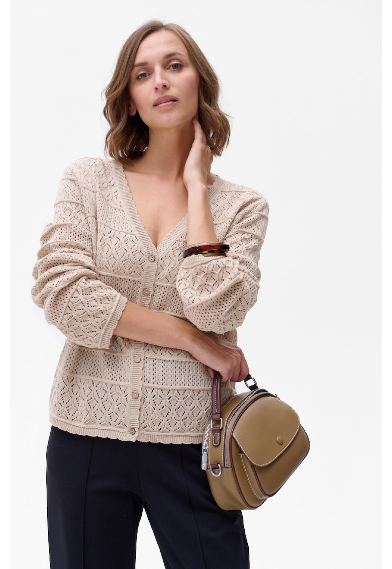 Cardigan cu model pointelle Begonia