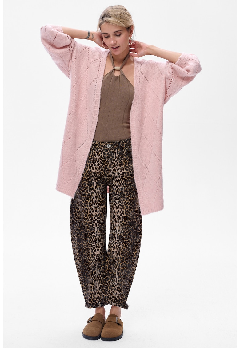 Cardigan cu model perforat -