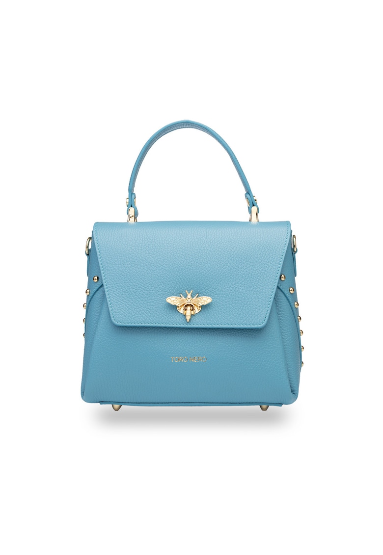 Geanta dama din piele naturala turcoaz Olivia