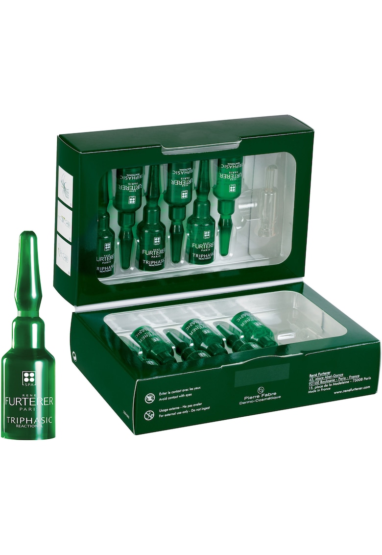 Ser concentrat 2-in-1 impotriva caderii parului Triphasic Reactional - e - 12x 5ml