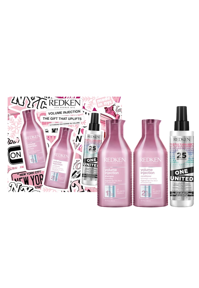 Set rutina profesionala : Sampon 300ml + Balsam 300ml + Tratament leave-in