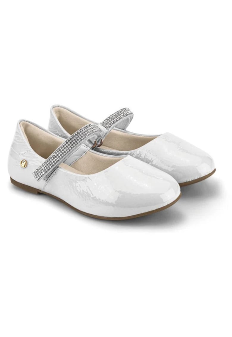 Balerini  Ballerina - piele naturala - alb -