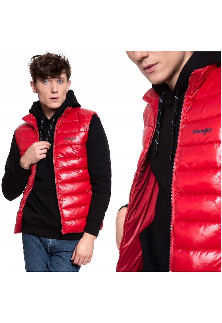 Vesta Fara Maneci - Vesta Puffer - Croiala Normala - Fermuar - Rosie - 2 Buzunare - Rosie Vesta Fara Maneci - Vesta Puffer - Croiala Normala - Fermuar - Rosie - 2 Buzunare - Rosie
