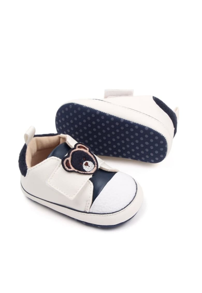 Tenisi Model AL 18962 Teddy - Pentru bebelusi - Textil - Baieti - 6-9 - Bleumarin cu alb -