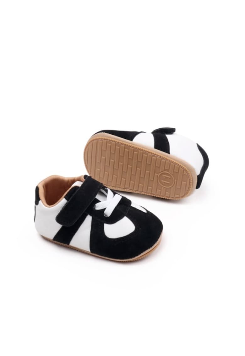 Pantofi sport Model AL 18849 Swak - Pentru bebelusi - Textil - Baieti - Alb cu negru