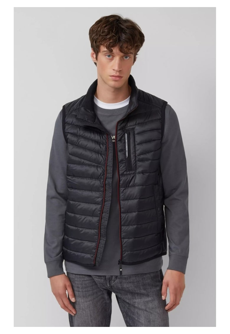 Vesta matlasata cu buzunzar cu fermoar