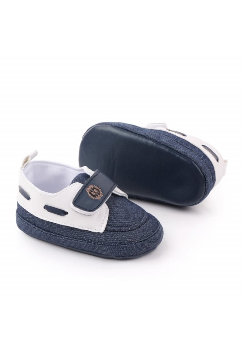 Pantofi tip mocasini Model AL 19709 - Pentru bebelusi - Textil - Baieti - Denim