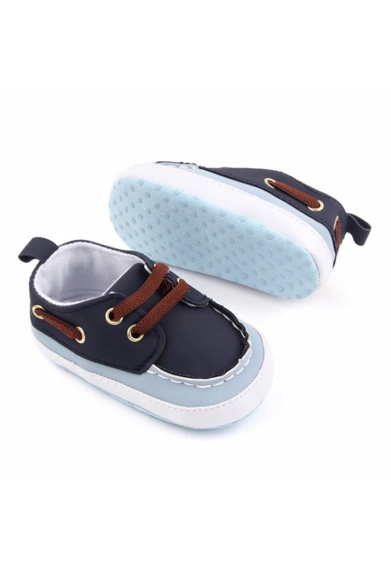 Pantofi tip mocasini Model AL 19730 - Pentru bebelusi - Piele ecologica - Baieti - Albastru