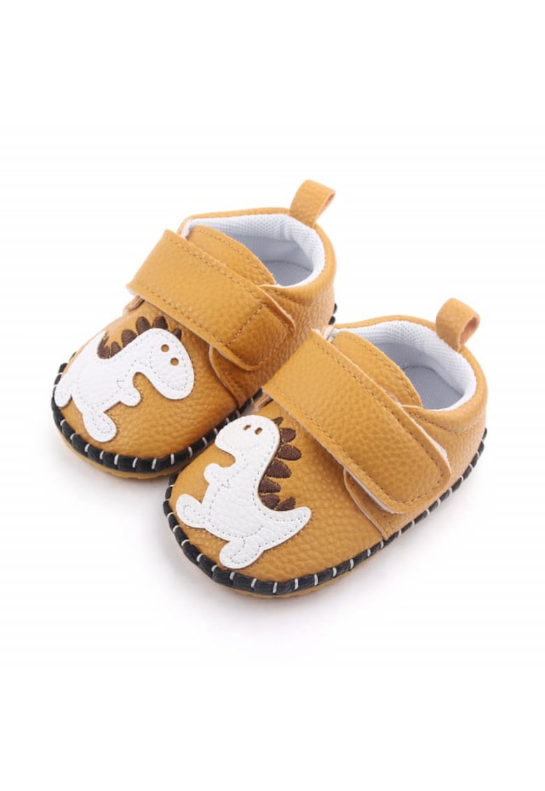 Pantofi Model AL 19808 Dino - Pentru bebelusi - Piele ecologica - Baieti - Maro - Maro