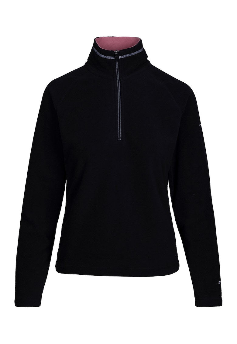 Bluza de trening din fleece cu fenta cu fermoar scurt Skylar