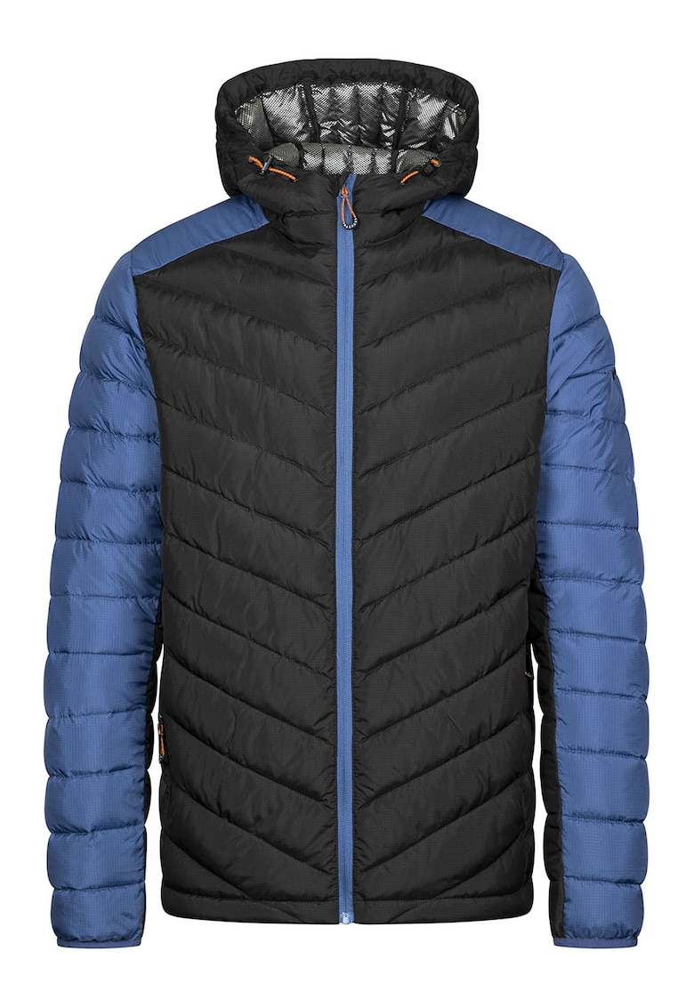 Geaca cu buzunare laterale cu fermoar - Negru/Albastru