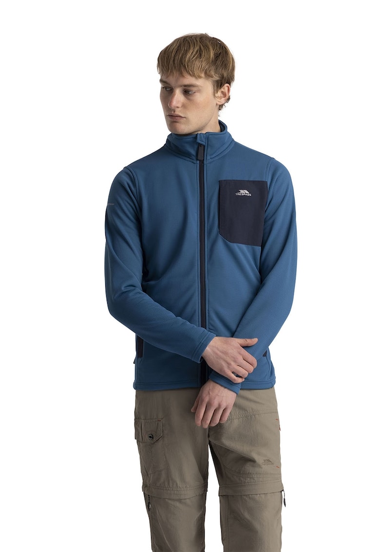 Bluza din fleece cu fermoar si segmente contrastante Falkenham