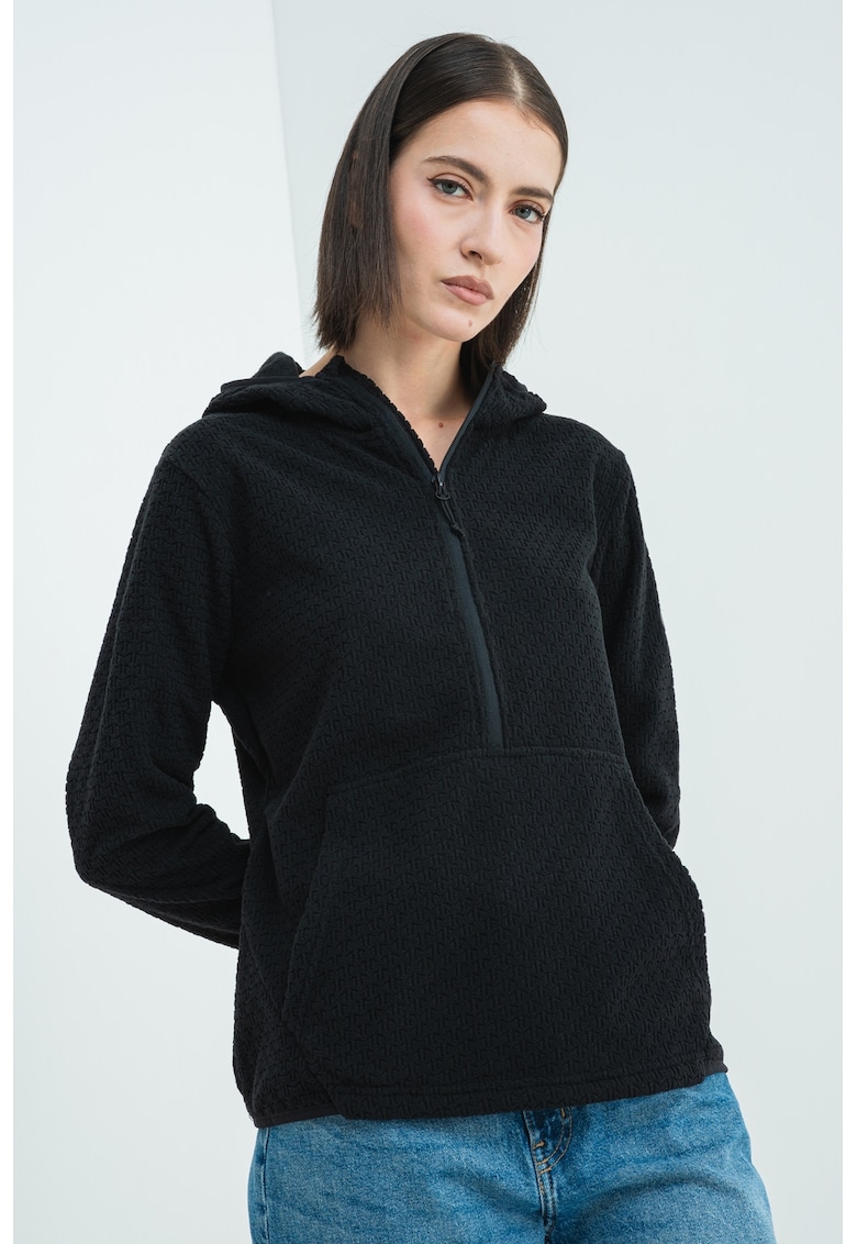 Hanorac din fleece cu fermoar scurt Metraya