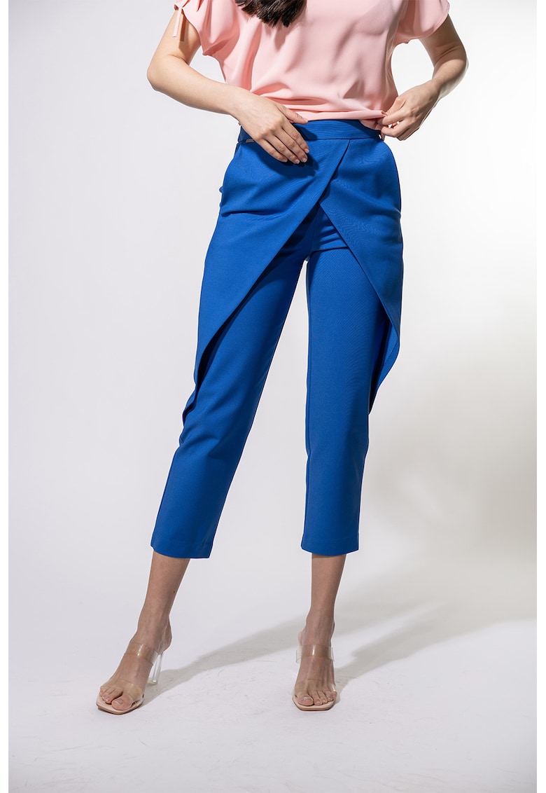 Pantaloni capri eleganti Ellen - Albastru royal