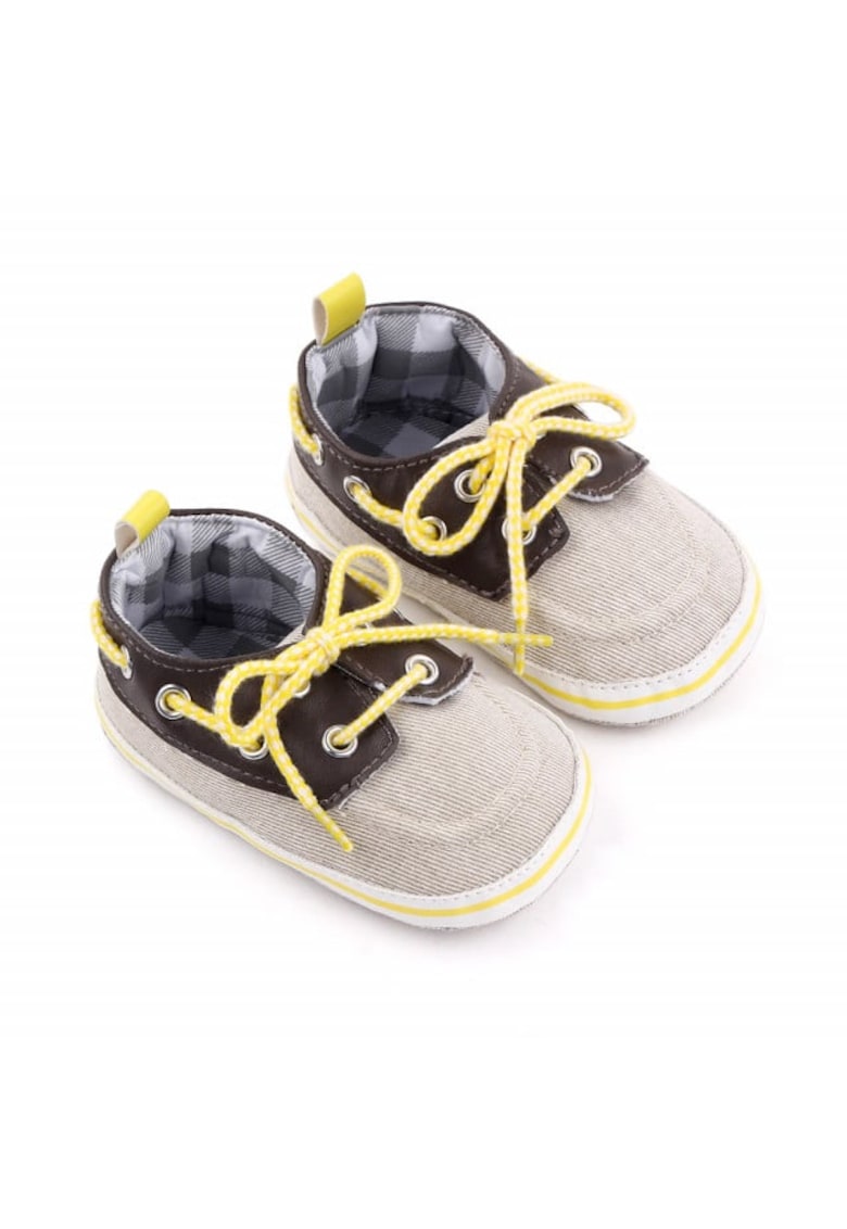 Pantofi tip mocasini Model AL 19679 - Pentru bebelusi - Textil - Baieti - 6-9 luni - Multicolor -