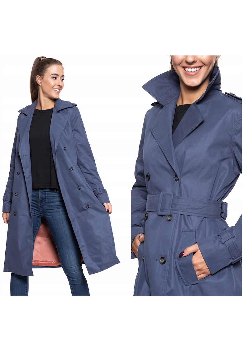 Palton dama Heather Trenchcoat - violet - S - croi regular fit - 2 buzunare
