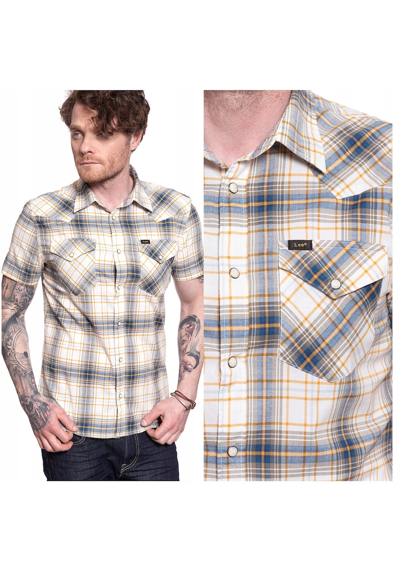 Camisa barbati - SS Western - 100% bumbac - multicolor -