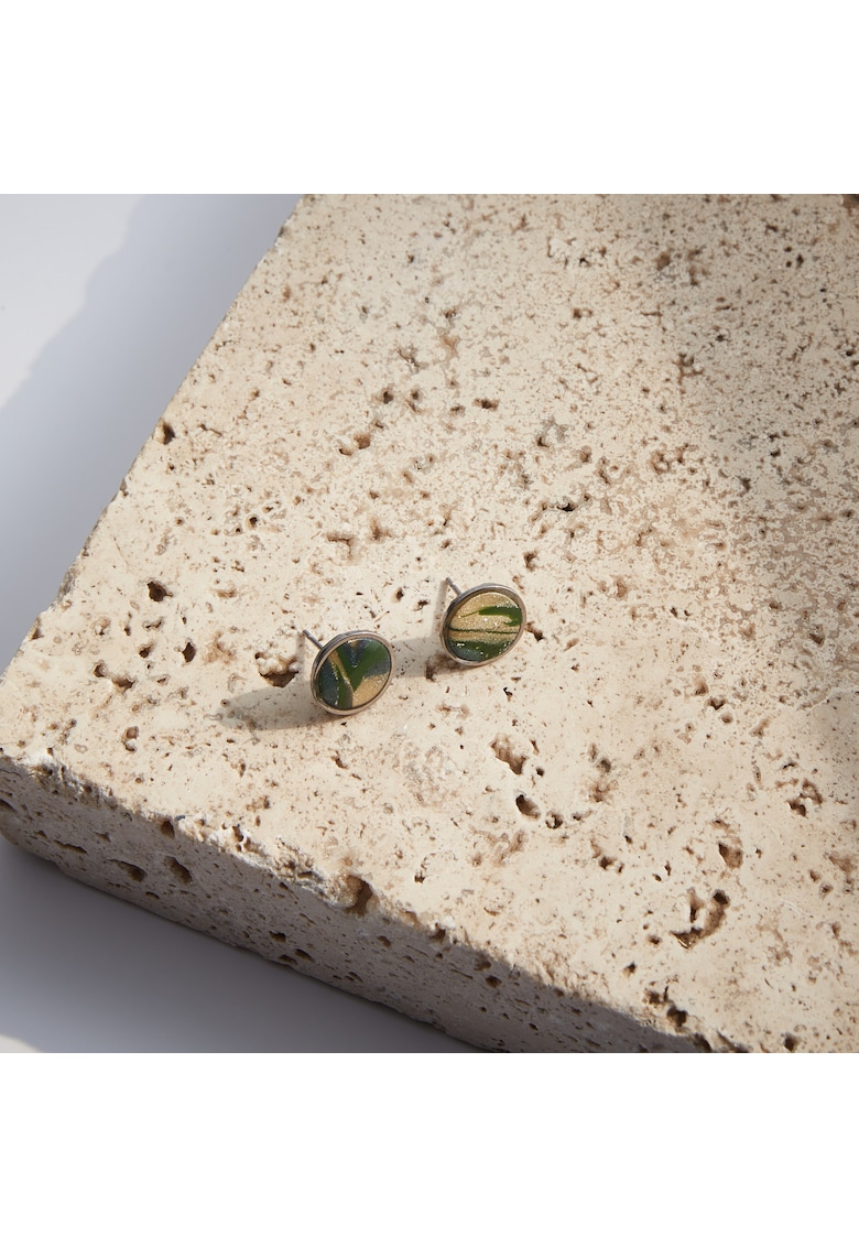 Bijuterii Koralia - Verde/Crem/Argintiu