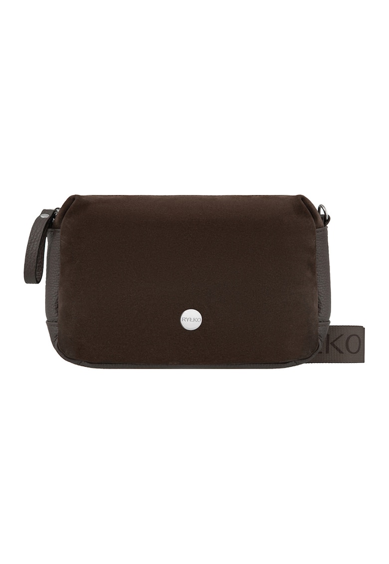 RYLKO - Geanta crossbody din piele si piele intoarsa