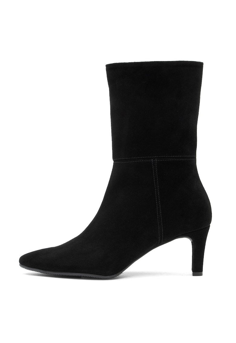 Botine din piele intoarsa cu fermoar Kaya