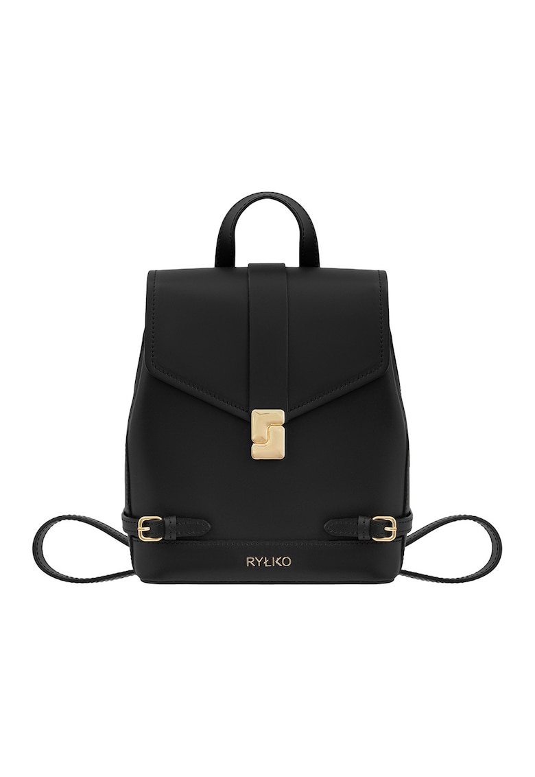 Rucsac din piele cu clapa