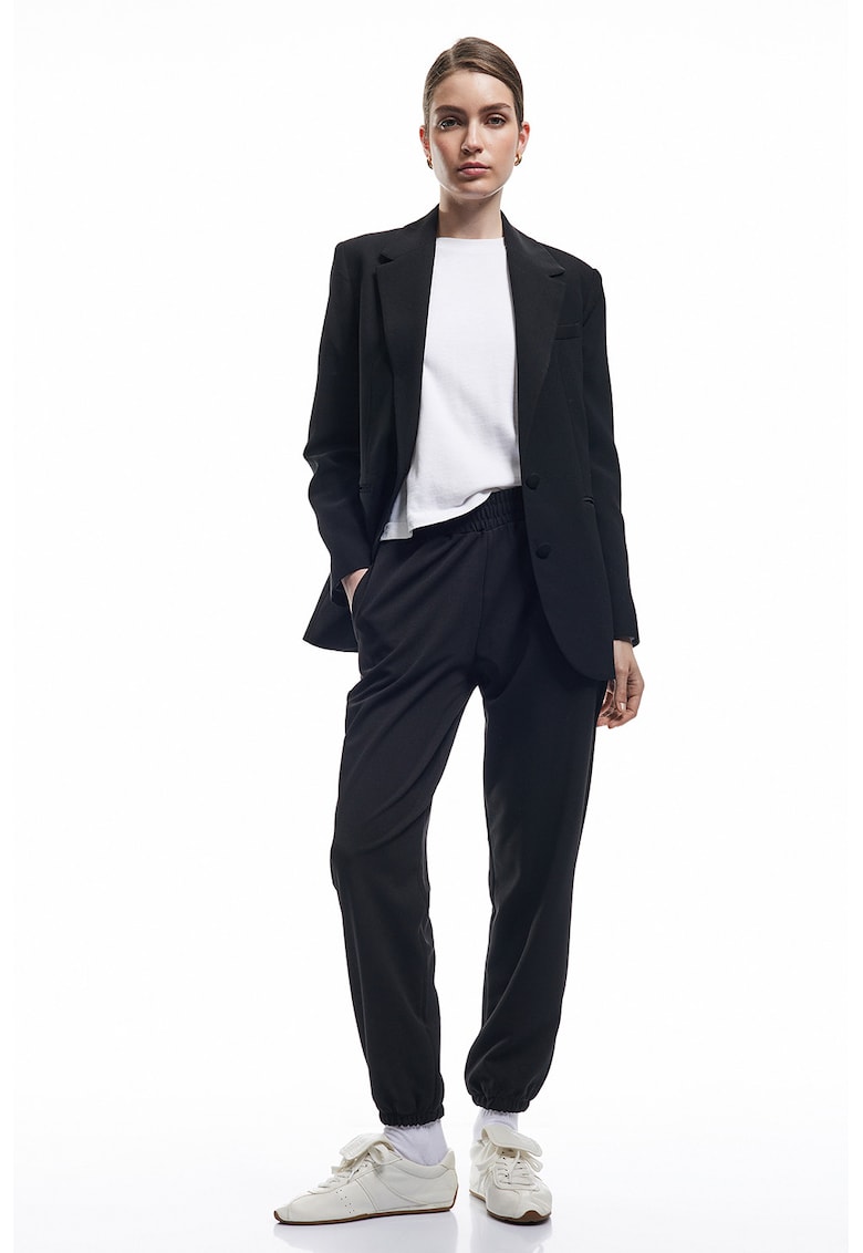 Pantaloni de trening relaxed fit - Negru