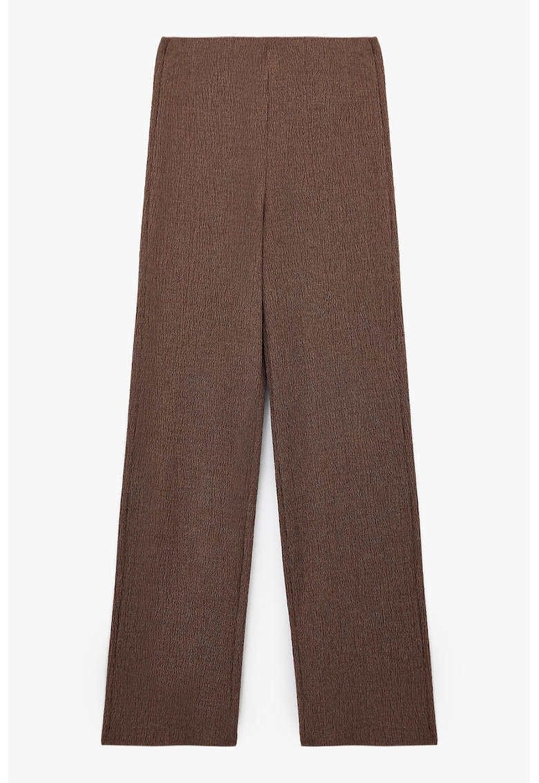 Pantaloni drepti texturati
