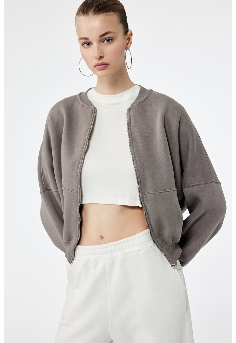 Jacheta bomber cu maneci cazute