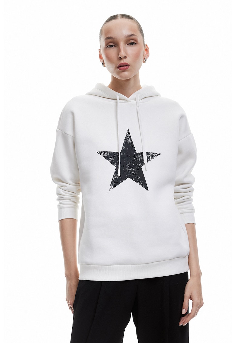 Hanorac cu imprimeu pe partea din spate