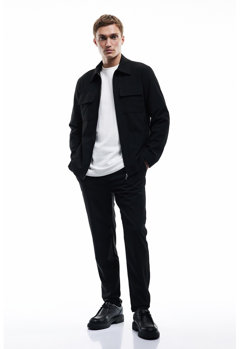 Pantaloni de trening cu snur - Negru