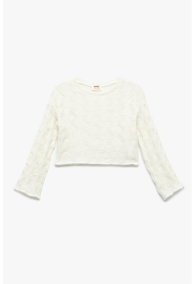 Pulover crop din tricot