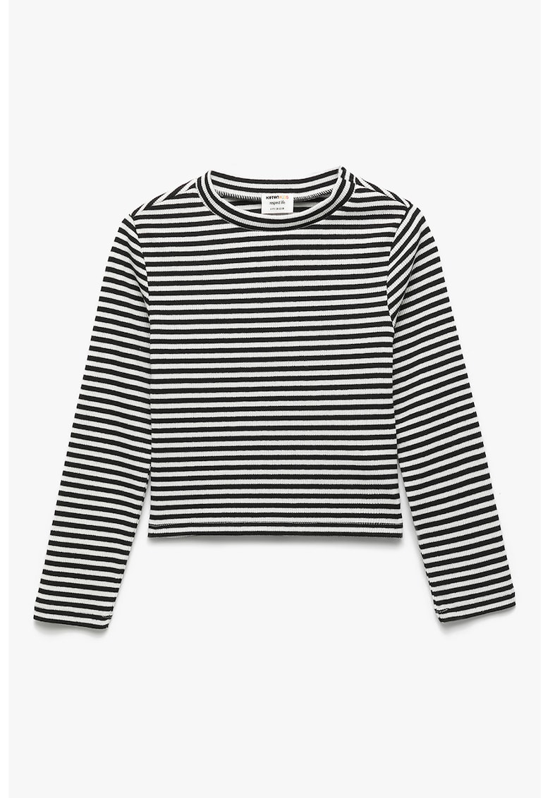 Bluza slim fit cu model in dungi