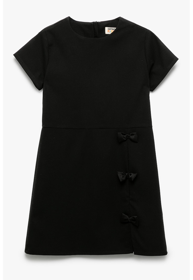 Rochie uni cu funda - Negru
