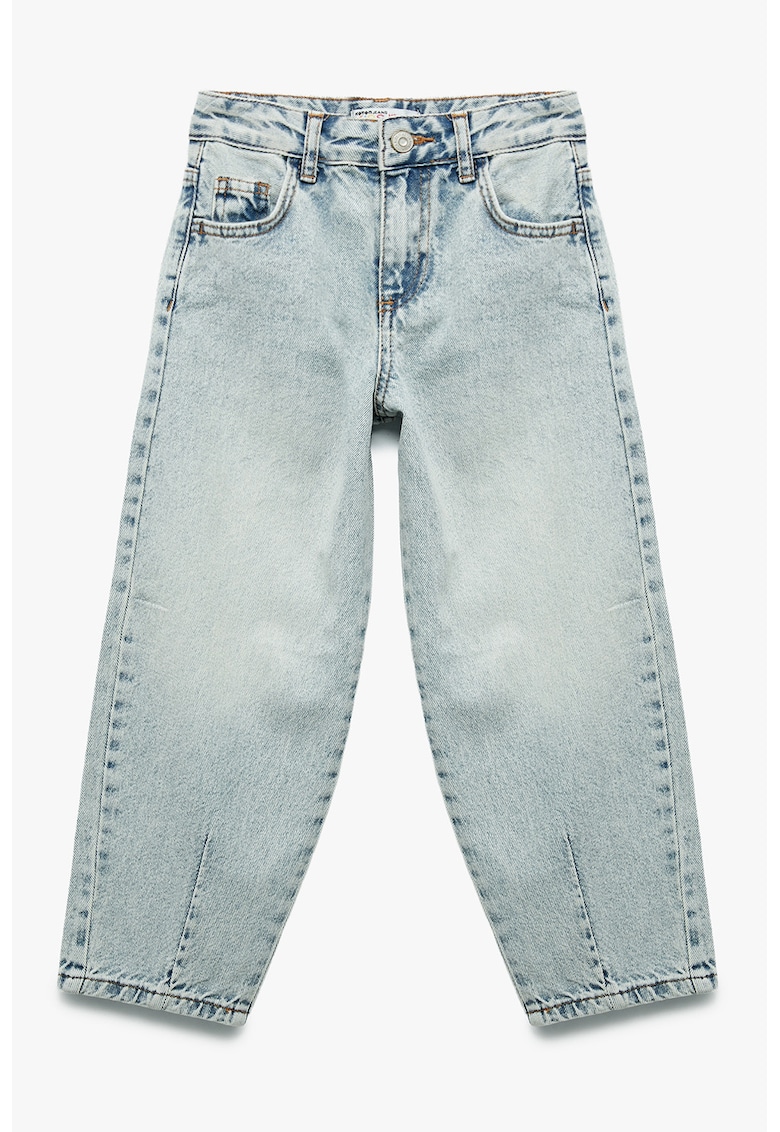 Blugi cu model uni si 5 buzunare