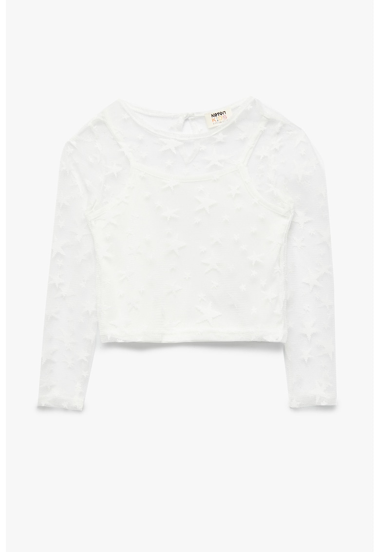 Bluza cu model cu stea si aspect 2in1 Bluza cu model cu stea si aspect 2in1