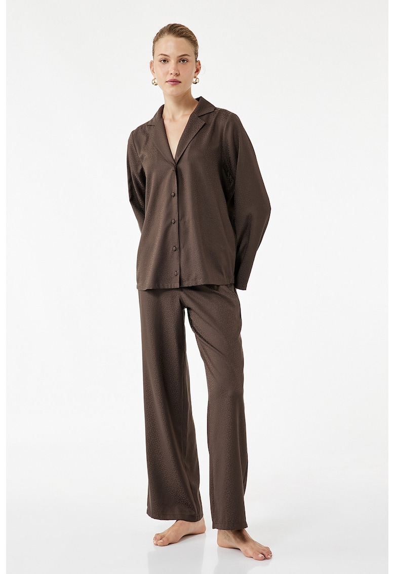 Pantaloni de pijama cu animal print