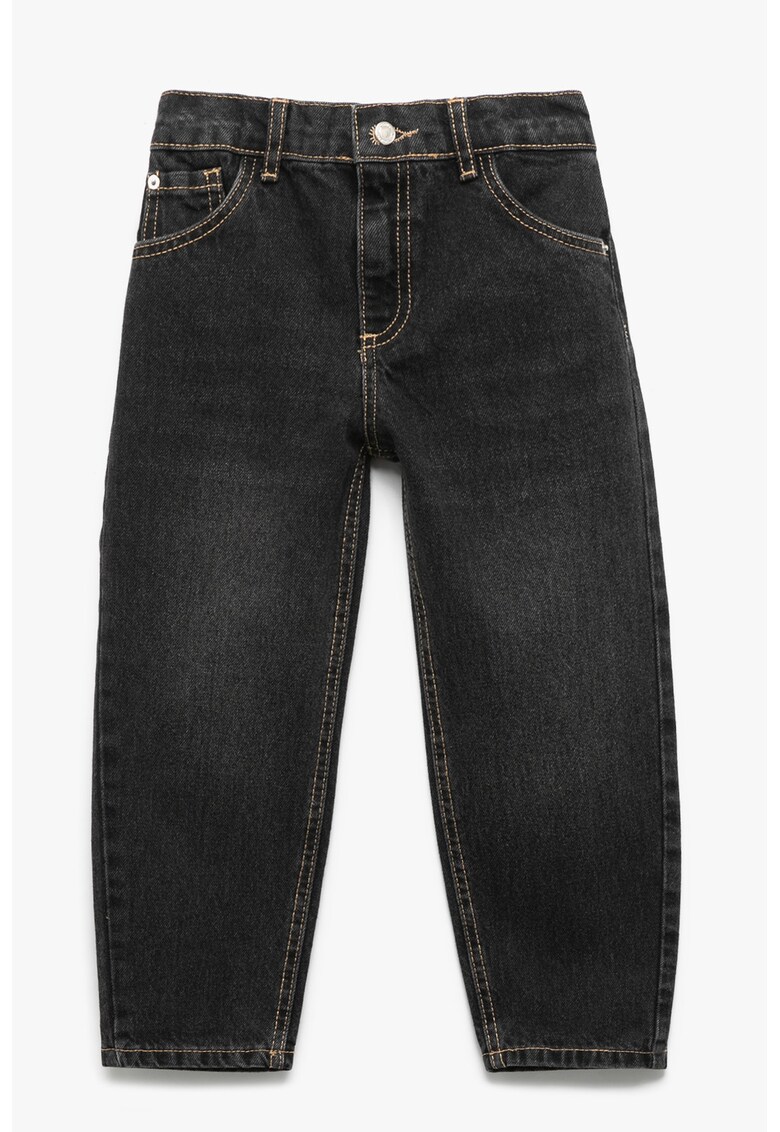 Blugi conici cu talie elastica - Gri antracit