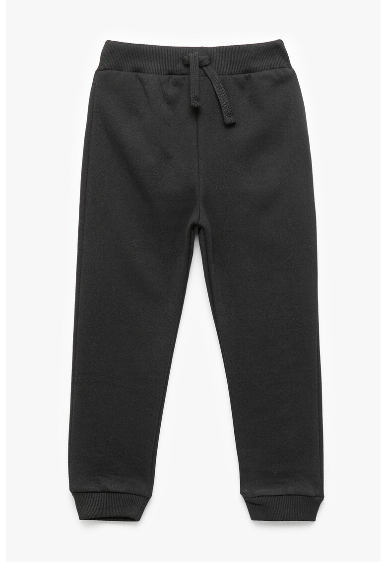 Pantaloni de trening uni cu snur - Gri antracit