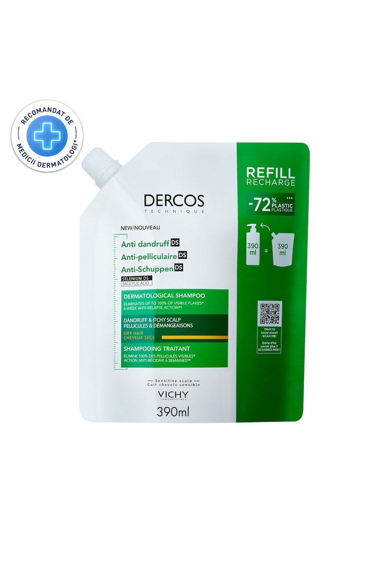 Sampon anti-matreata Dercos par uscat Sampon anti-matreata Dercos par uscat