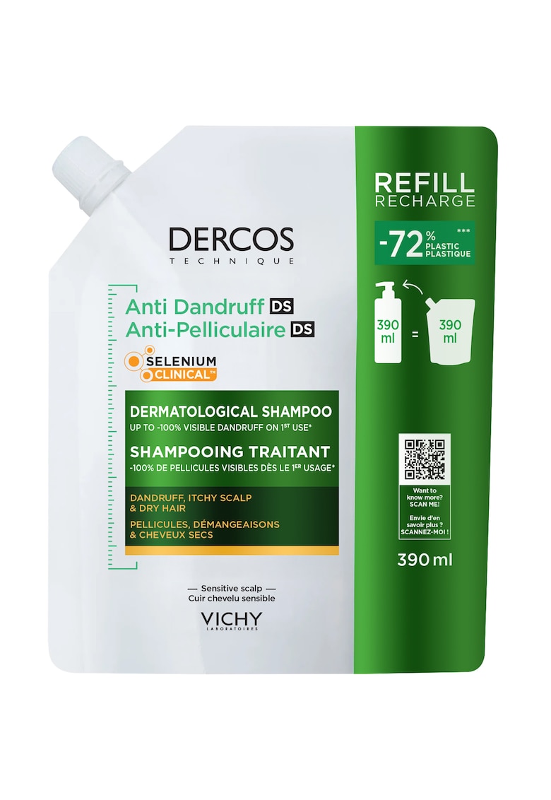 Sampon anti-matreata Dercos par uscat - 0.39 l