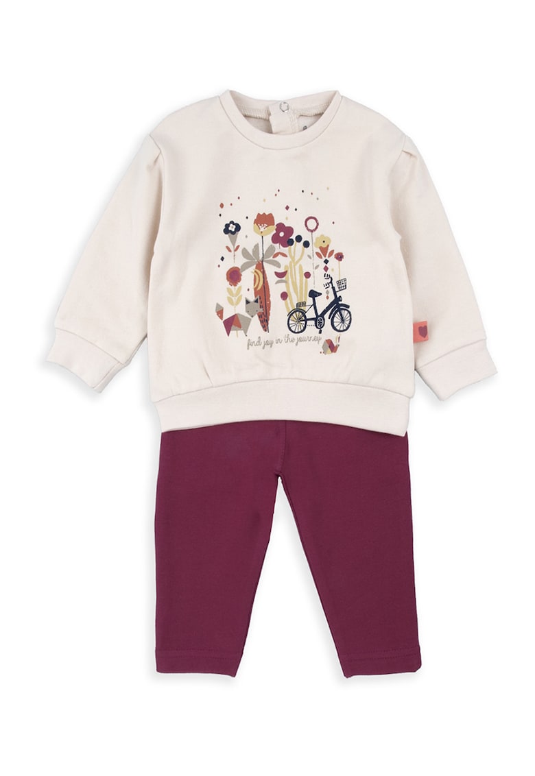 Set de pantaloni de trening si bluza de trening cu imprimeu - 2 piese