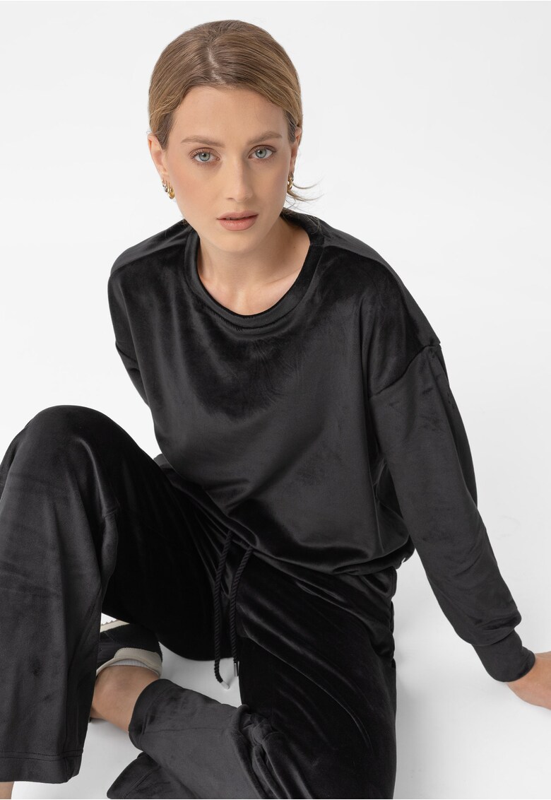 Bluza de trening din velur B-Carla - dama - lejer - negru - Negru
