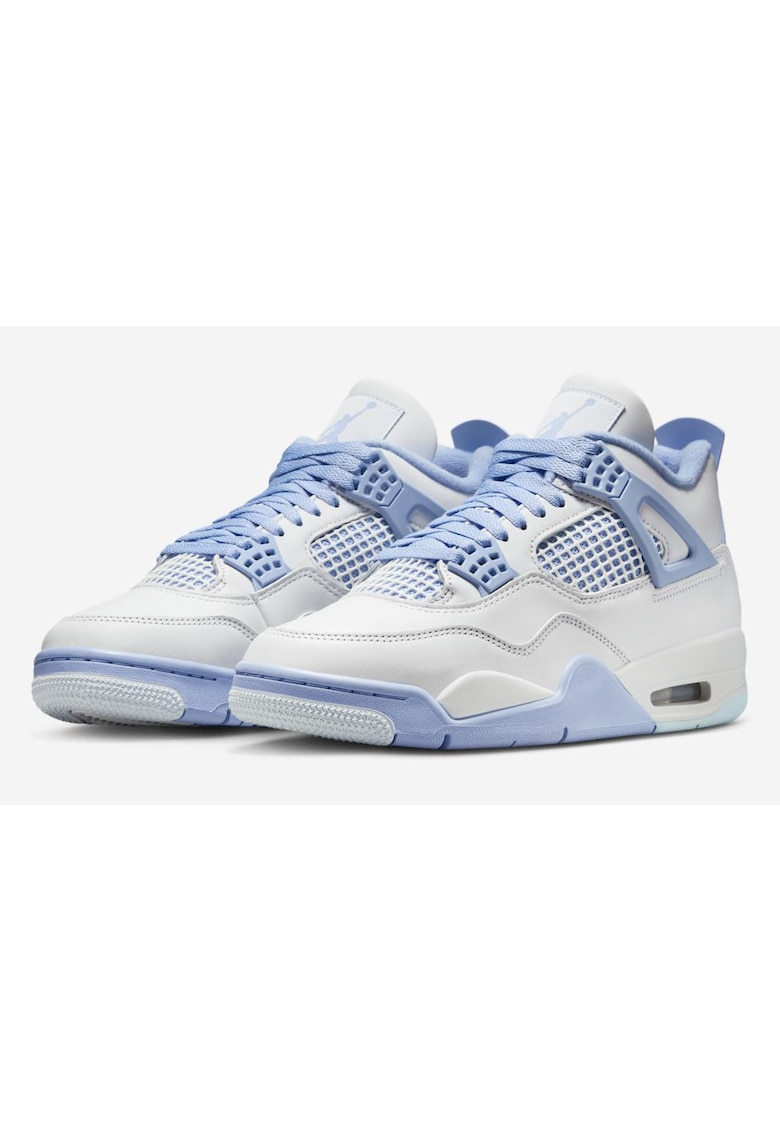 Pantofi sport unisex - Jordan 4 Retro Forget Me Not - alb - albastru deschis